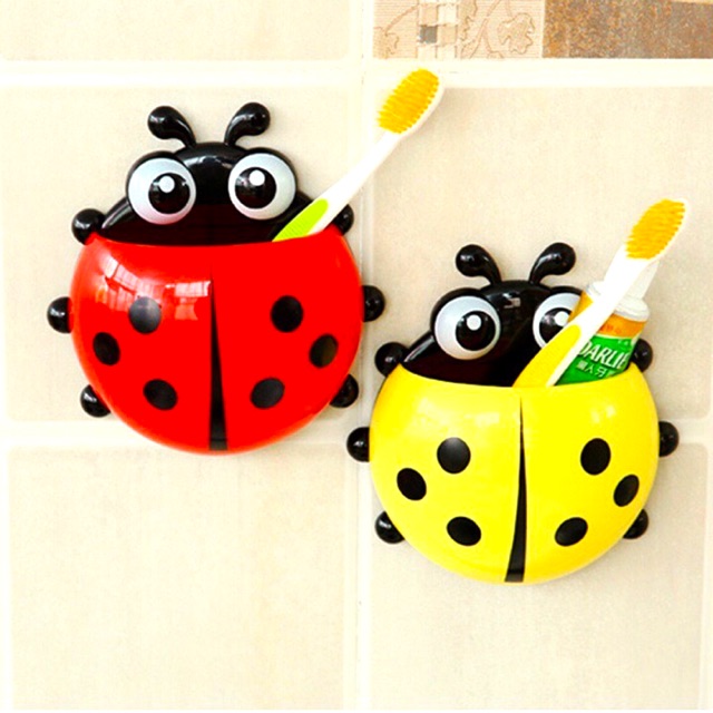 Hộp Đựng Bàn Chải, Kem Đánh Răng Hình Con Bọ Cánh Cam Cực Đẹp (GIAO MÀU NGẪU NHIÊN)