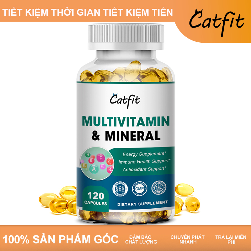 Catfit Multivitamin & Minerals Capsules Supplement Multi