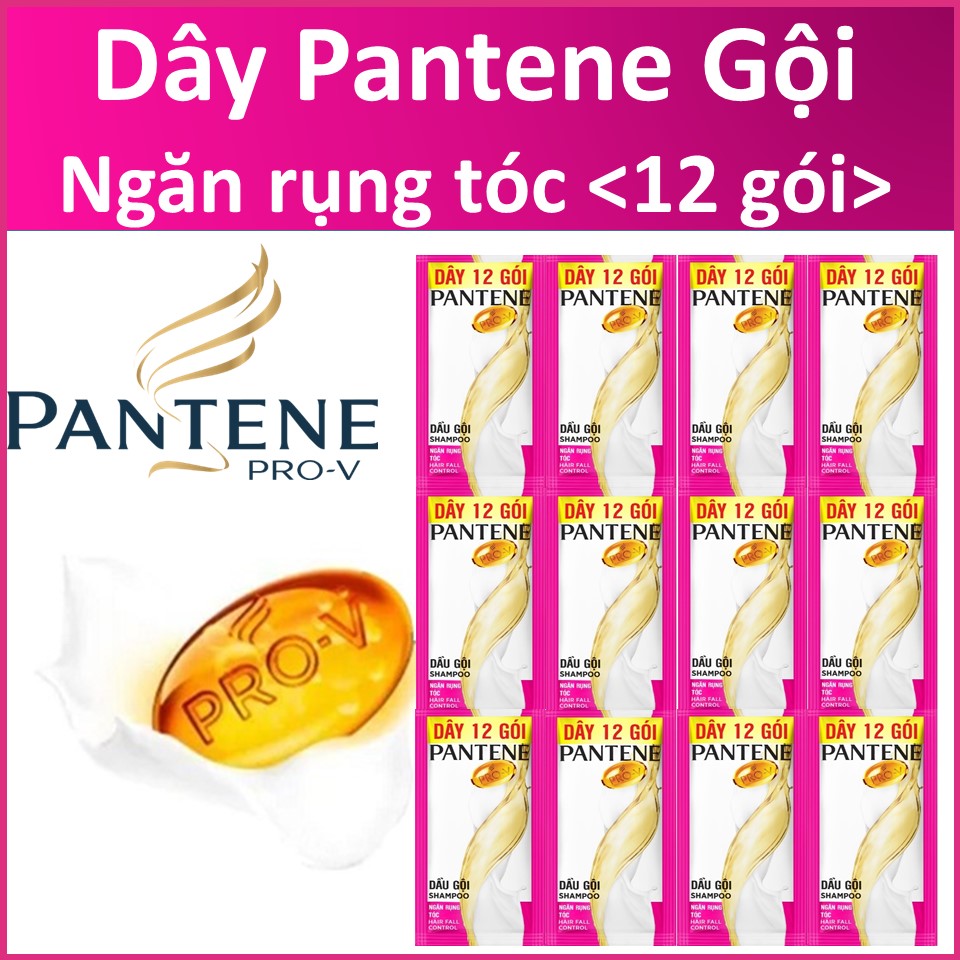 Combo 5 dây dầu gội, xả tuỳ chọn Pantene, Rejoice, Head & Shoulders (tổng 60 gói/1 combo)