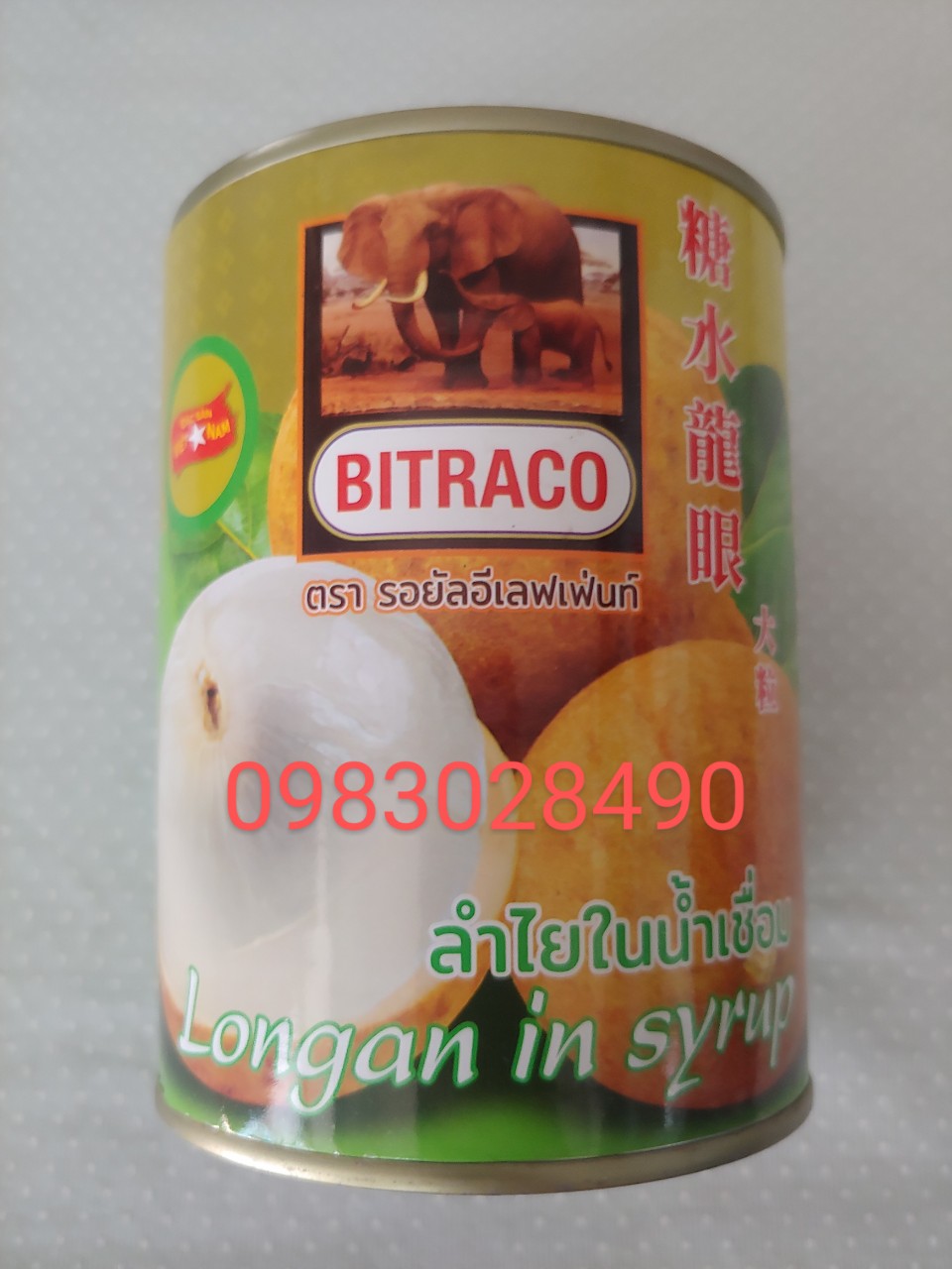 Nhãn ngâm đóng hộp bitraco