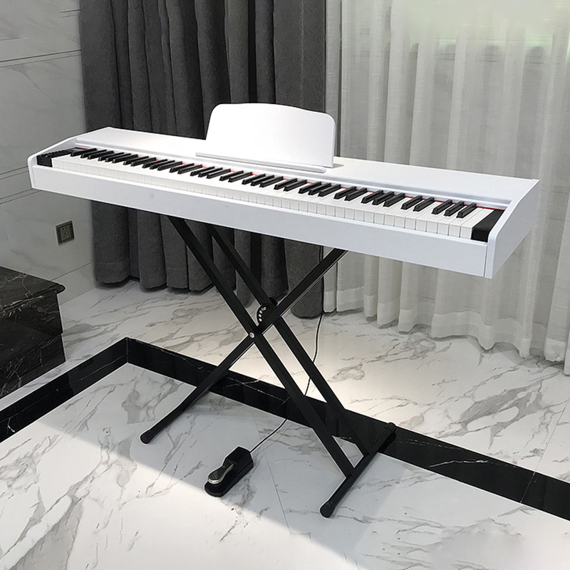 Đàn piano điện 88 phím đàn piano gỗ cao cấp 88 phím nặng cảm ứng lực đàn kèm pedal đơn có cổng kết nối USB