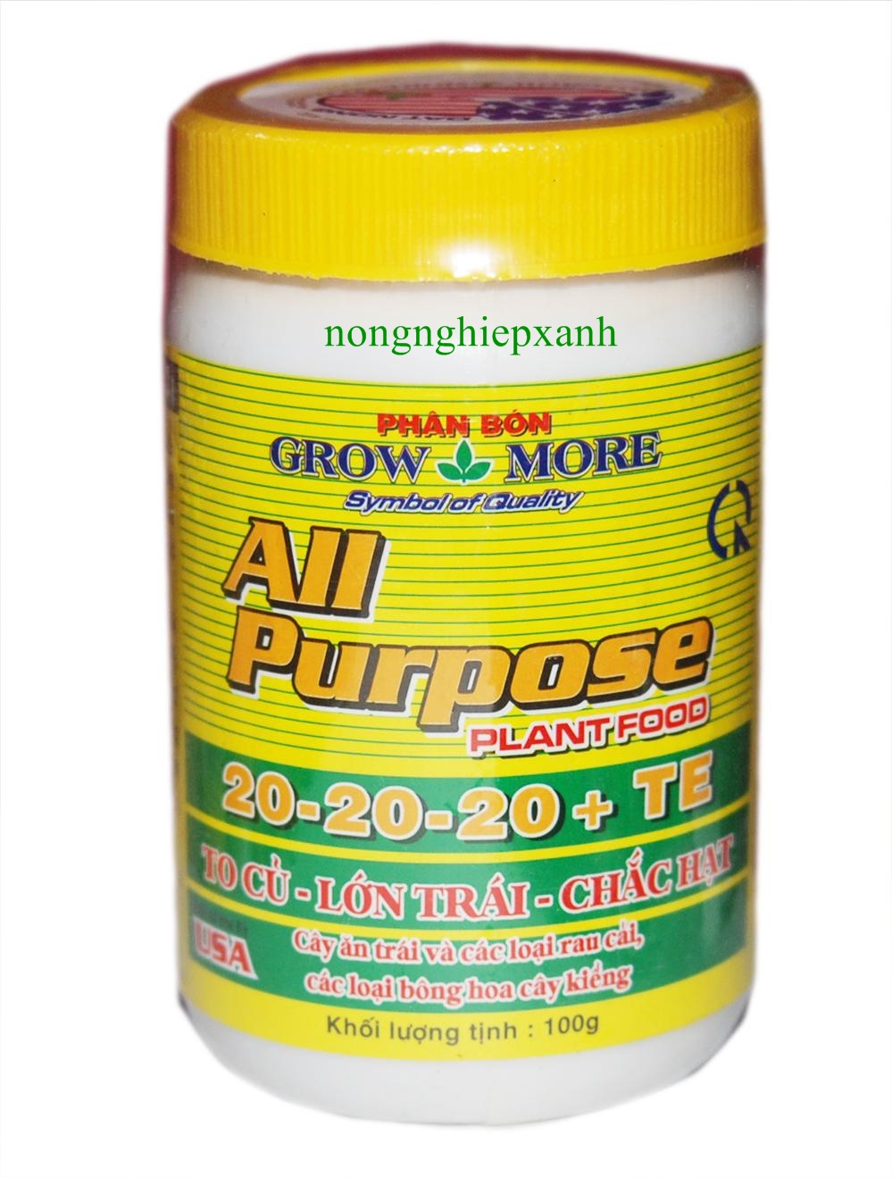 Phân Bón Lá Grow More 20 - 20 - 20 + Te 100Gr