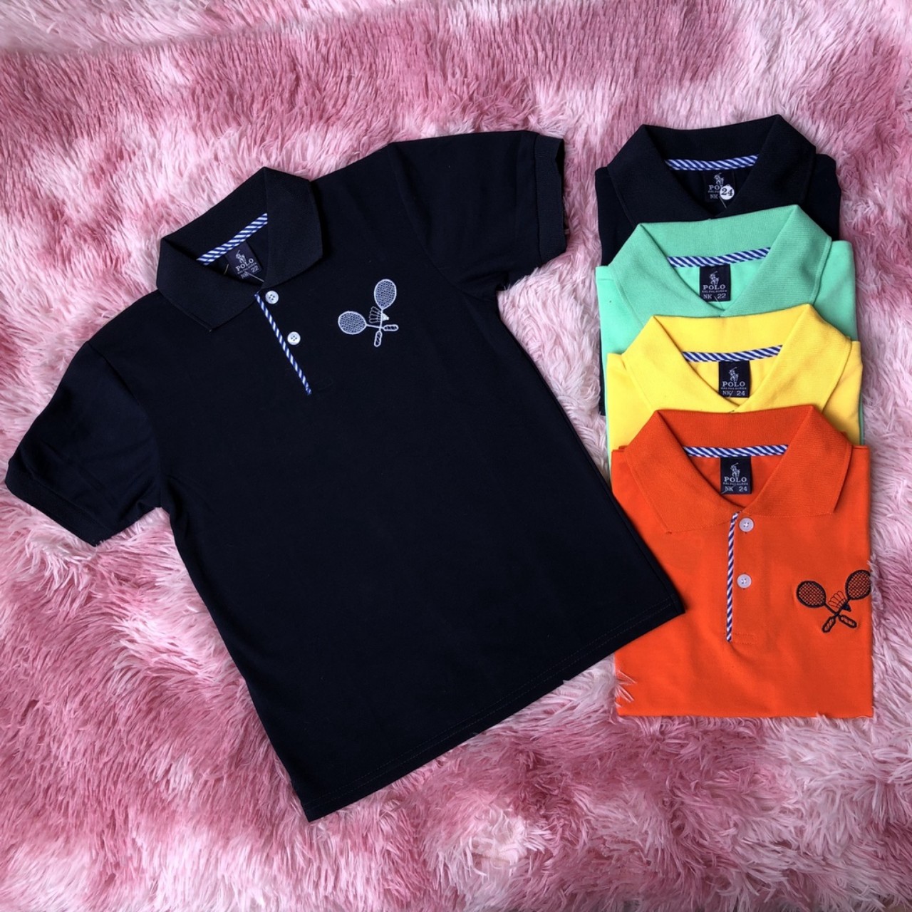 Áo thun polo tay ngắn cho bé , áo cổ bẻ thời trang năng động cho bé có