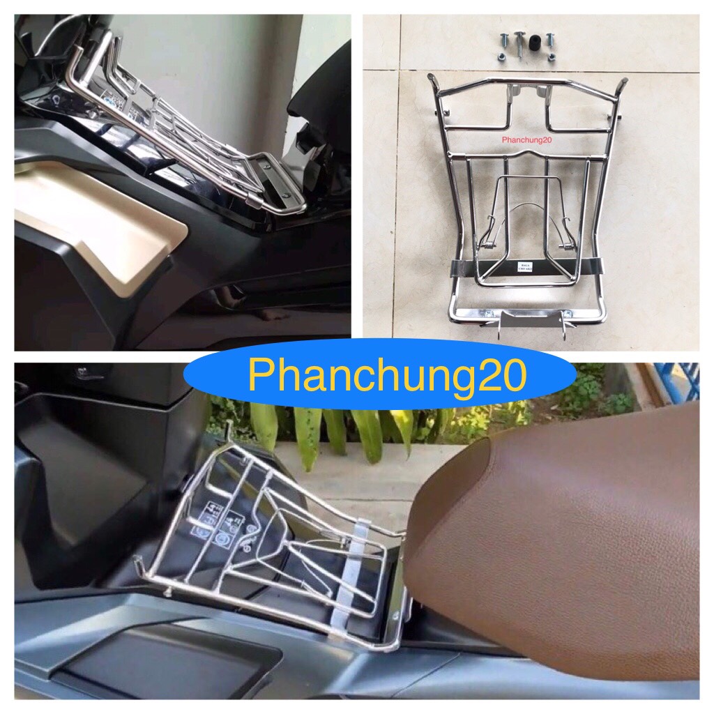 Baga giữa dùng cho đời xe ab 2020 2021 và 2022 2023 2024 - 125 150 160cc inox đặc chuẩn 10ly pass cốt yên
