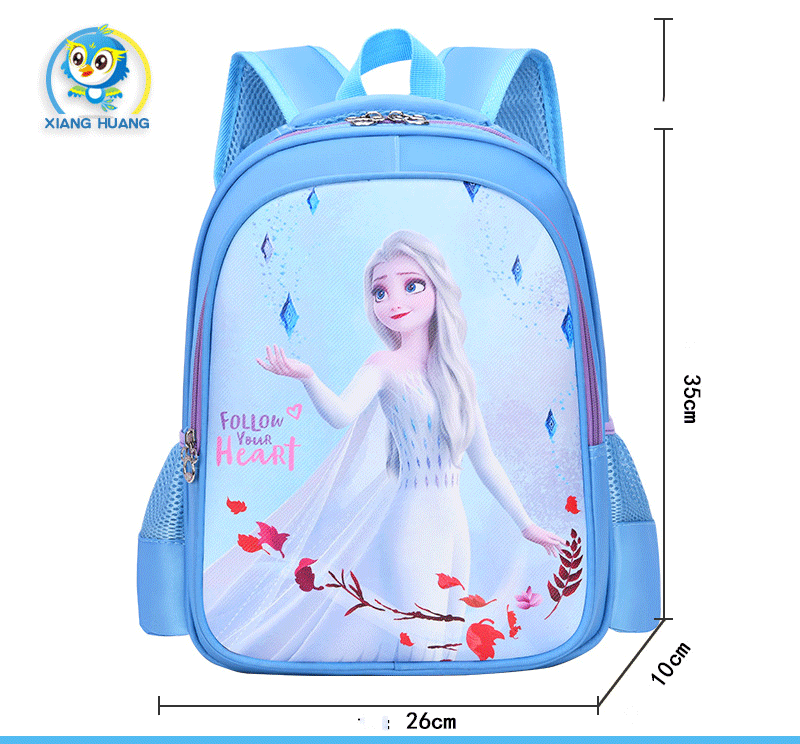 Balo cặp học sinh cho bé lớp 1 - lớp 3 hình nhân vật yêu thích Yeloli của bé, balo có quai đeo chắc chắn, êm vai, bé có thể mang hoặc xách tay, Balo cho bé gái chống thấm nước, Túi Bé