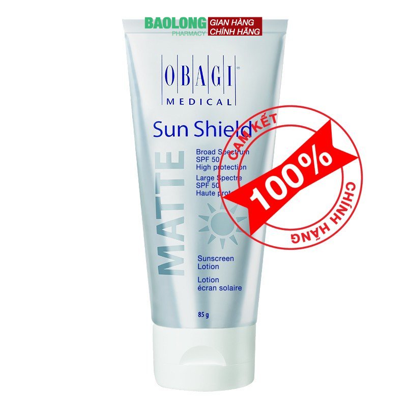 Kem chống nắng obagl sun shield matte broad spectrum premium spf 50 85g chính hãng