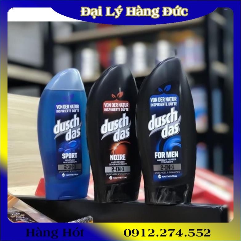 Sữa tắm gội 2in1 duschdas cho nam và nữ của đức 250ml