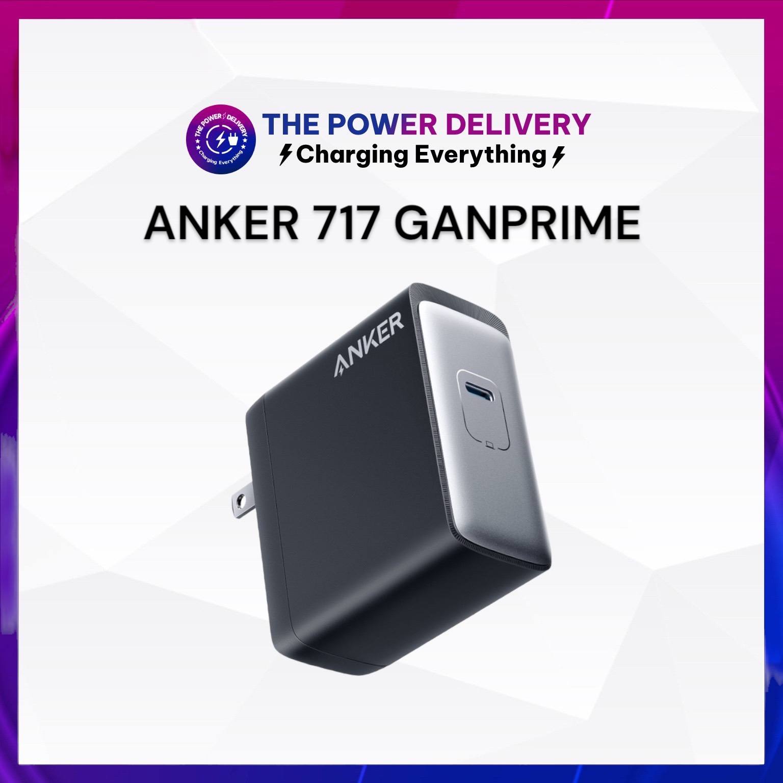 Củ sạc nhanh ANKER 717 A2341 hỗ trợ tối đa 140W, PD/PPS công nghệ GaNPrime - Bảo hành 6 tháng