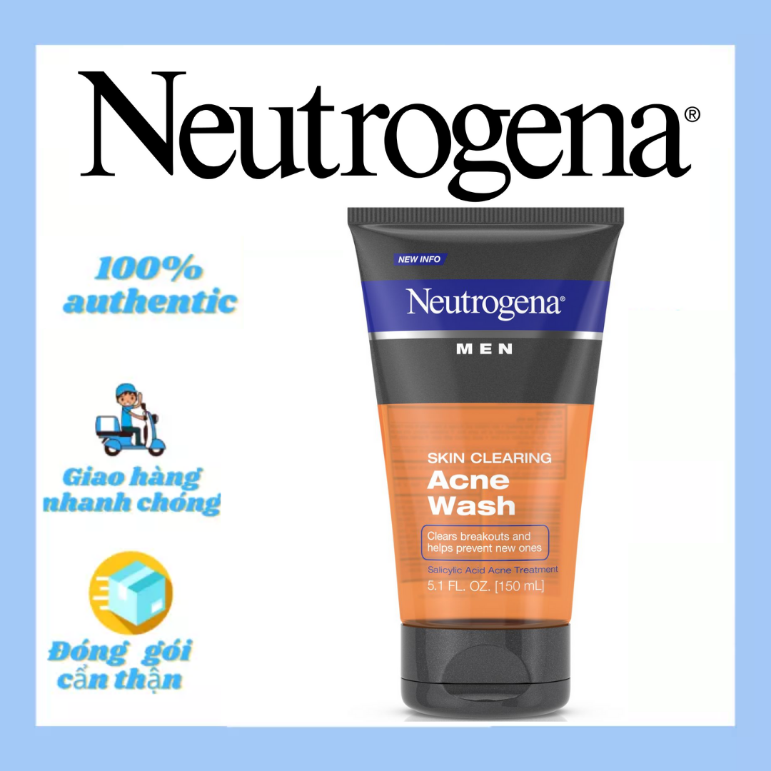 Sữa Rửa Mặt Nam Dành Cho Da Mụn Neutrogena Men Skin Clearing Acne Wash