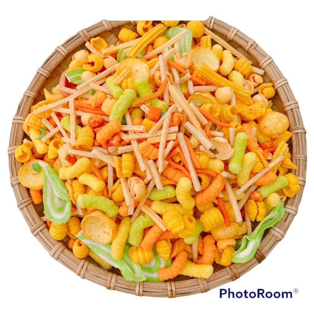 1kg bim bim bỏng ngô snack tá lả thập cảm nhiều loại