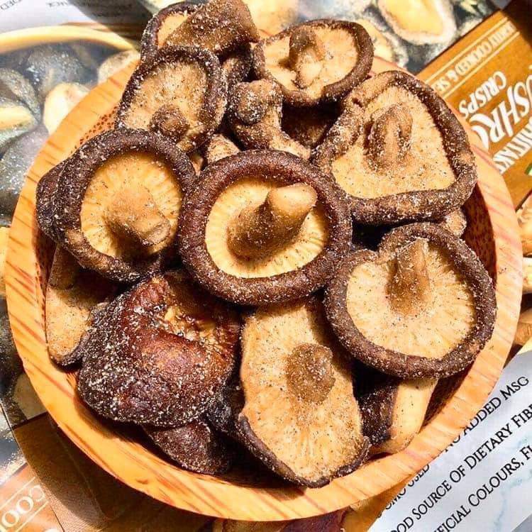 Nấm đông cô sấy DJ&A Úc shitake mushroom crisps gói 65gr