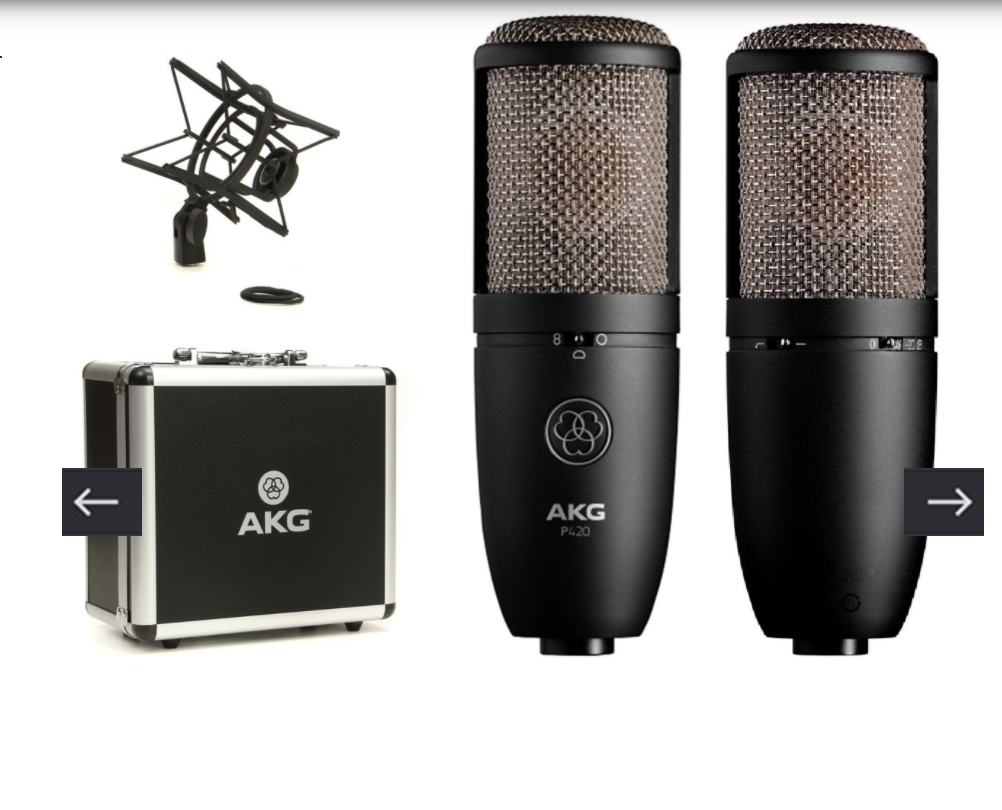 Micro thu âm condenser akg p420