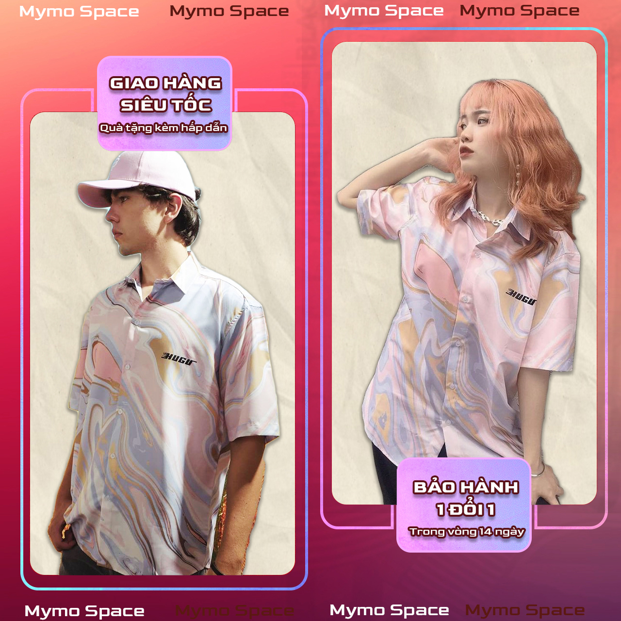 [FULLTAG CHÍNH HÃNG] Áo Sơmi PINK FLOW TIE DYE FULLTAG  Sơ Mi Lụa Mềm CNK 100%  CHUẨN CAO CẤP 1:1 LOCAL BRAND