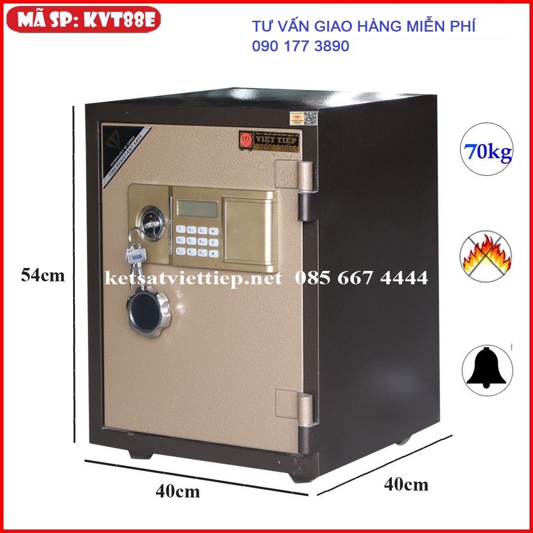Két sắt việt tiệp chống cháy kvt88e khóa điện tử - 70kg