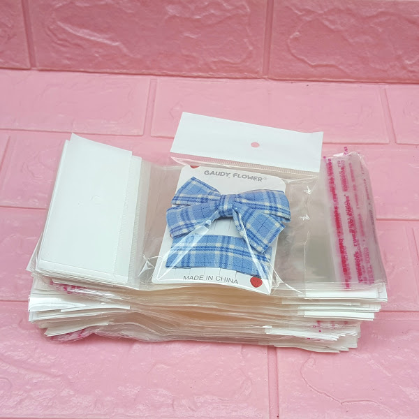 500g Túi Opp dán mép (Treo) 10x10cm (+ 4cm + 4cm) - Túi ni lông băng keo dán miệng - Bao nilon dán miệng