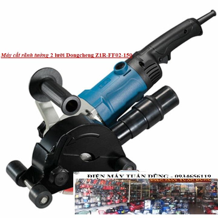 Máy cắt rãnh tường 2 lưỡi Dongcheng DZR02-150, đa năng, mạnh mẽ, may cat ranh tuong