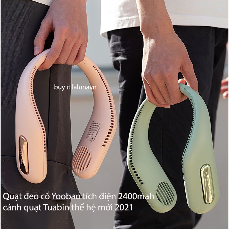 Quạt tích điện đeo cổ  NECKFAN mini cánh quạt tua bin thế hệ mới 2021 - B70