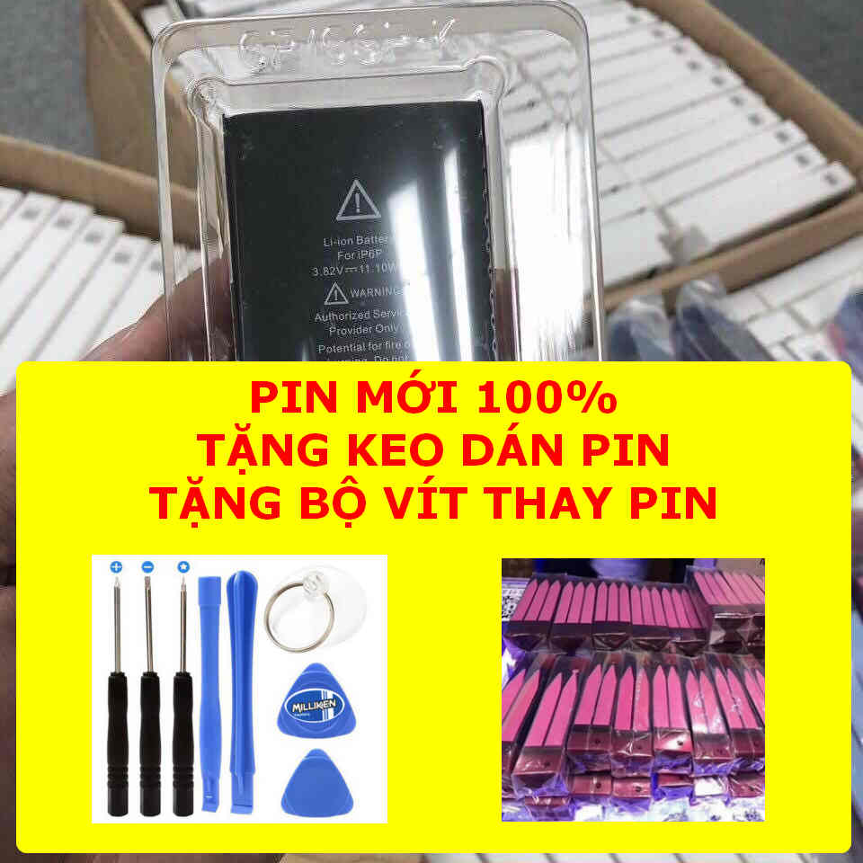 Pin 5/5s/5c/6/6plus/6s/6splus/7/7plus/8/8plus mới 100% 0 lần sạc