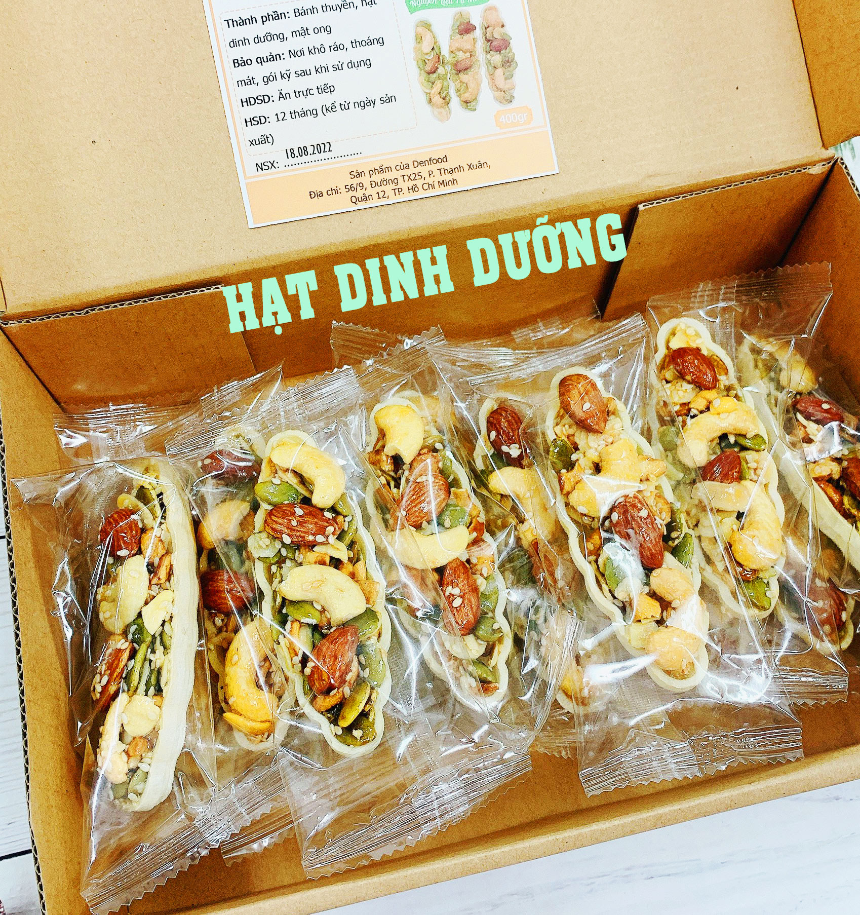 1kg Bánh thuyền mix hạt dinh dưỡng - Granola thuyền