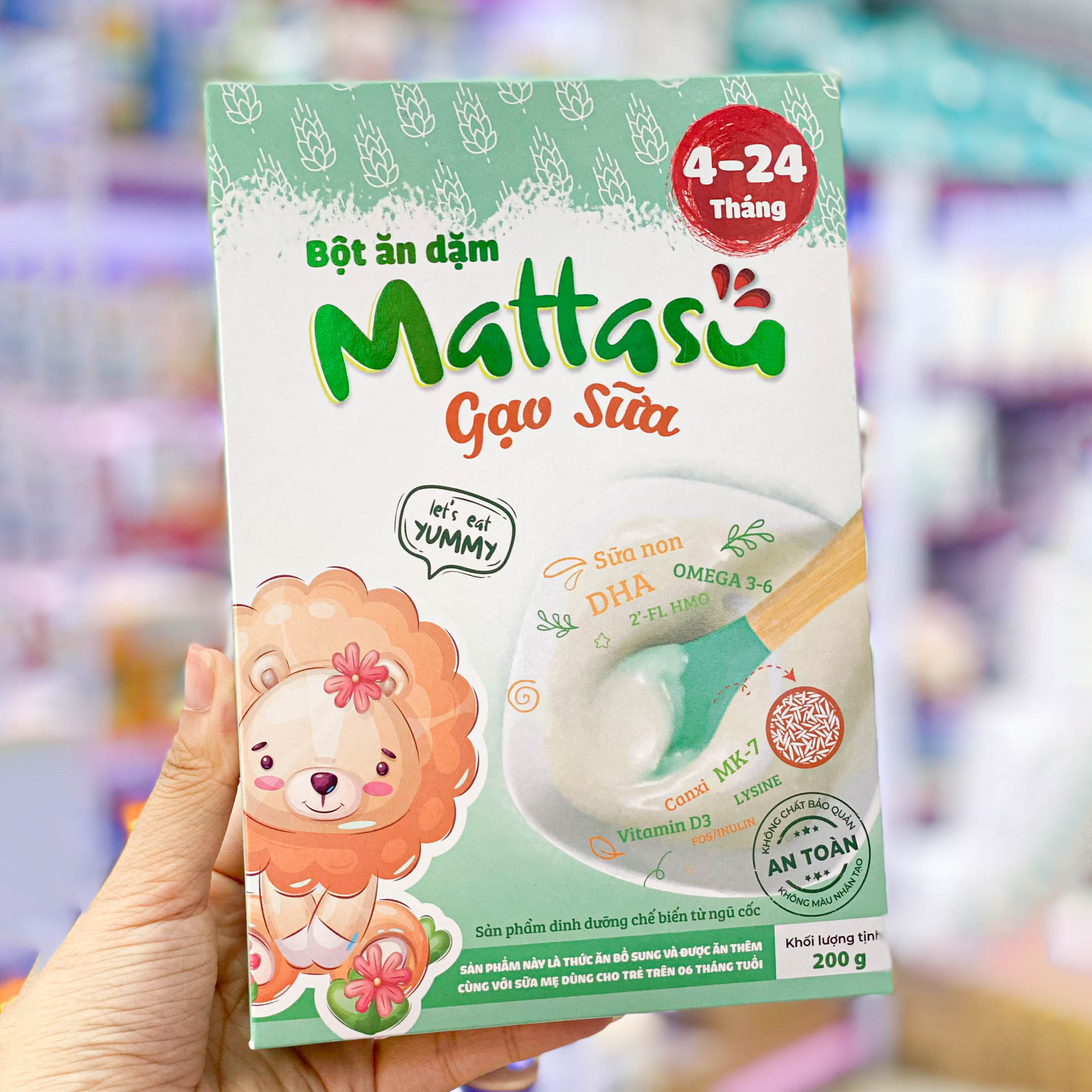 Bột Ăn Dặm Cho Bé Mattasu - Bổ sung sữa non & MK7 giúp bé phát triển toàn diện (Cho bé từ 4, 5, 6, 7, 8 tháng)