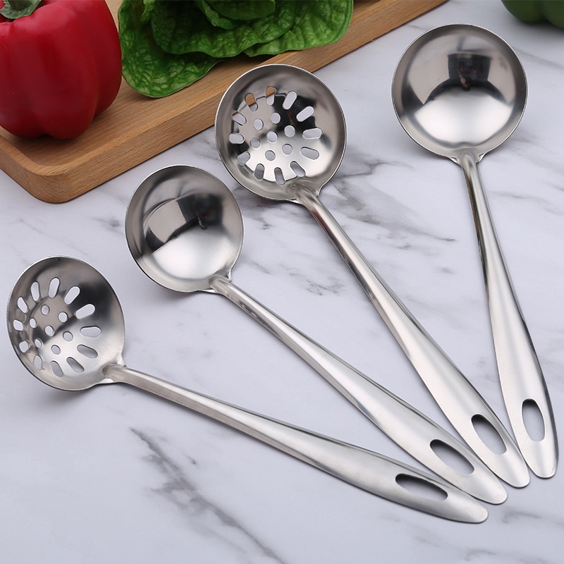 Muôi múc trân châu Inox Muôi thủng vợt topping Muỗng vớt đồ lẩu Muôi thủng múc thạch nấu chè