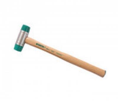 Búa nhựa cán gỗ 60mm/778g đầu búa bằng hợp kim nhôm có thể thay thế tay cầm bằng gỗ hickory bền 92505 sata