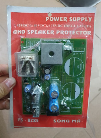 Bo nguồn âm ly đỏ 2 tụ