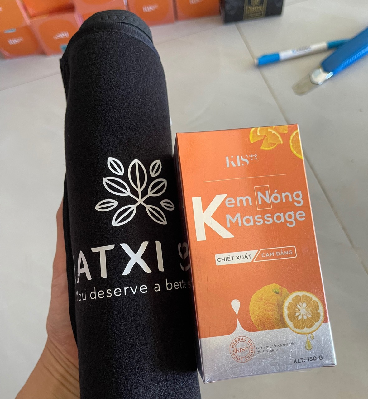 [HCM]Kem Tan Mỡ GoSlim Tặng Kèm 1 Đai Nịt Bụng - Mẫu mới