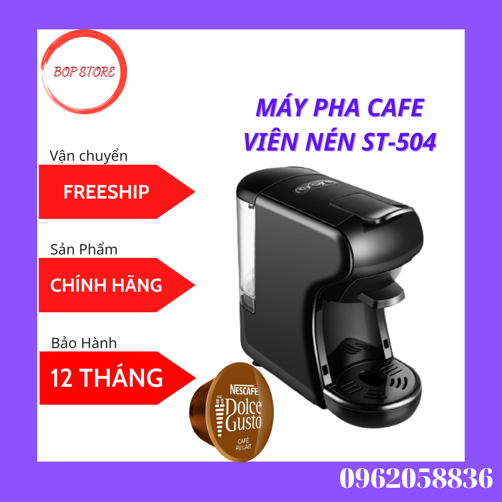 Máy Pha Cà Phê  Viên Nén Nespresso, Espresso, Nescafe DolcegustoTự Động  ST-504