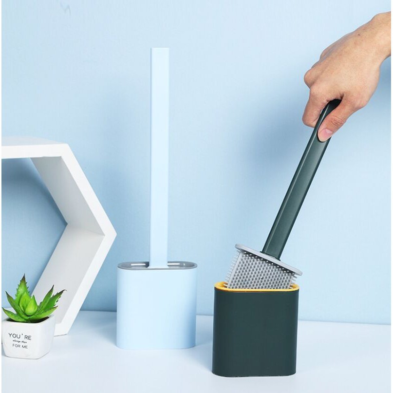 CỌ VỆ SINH, CỌ BỒN CẦU SILICON CÓ MIẾNG DÁN GẮN TƯỜNG THÁO LẮP ĐƯỢC - CÂY CỌ TOILET THÔNG MINH - DỤNG CỤ VỆ SINH TOILET SIÊU SẠCH