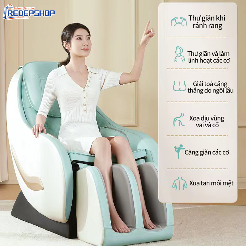 Ghế massage thông minh tàu vũ trụ cao cấp thời thượng Tích hợp loa và bluetooth