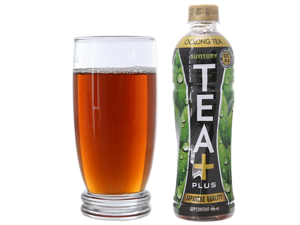 Thùng Nước Olong Tea Plus 455ml - Chai Nhựa