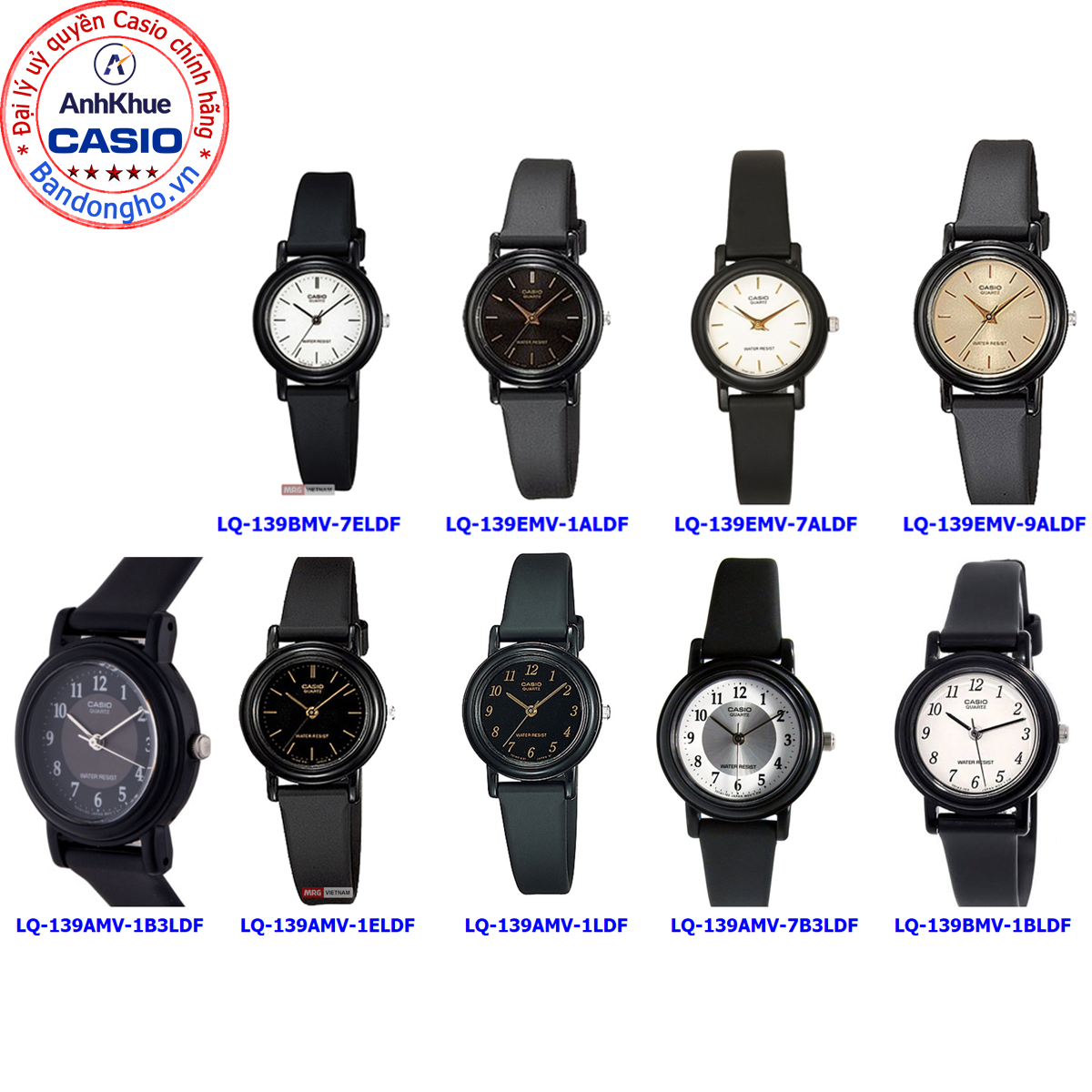 Đồng hồ nữ Casio LQ-139 ❤️ 𝐅𝐑𝐄𝐄𝐒𝐇𝐈𝐏 ❤️ Đồng hồ Casio chính hãng Anh Khuê đồng hồ đẹp giá rẻ
