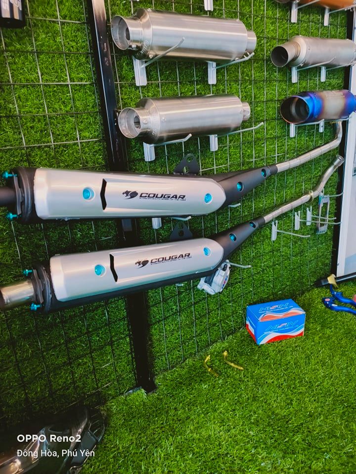 Pô uma giá rẻ móc nổ lắp full cổ cho sirus 110 , sirius 50cc , full ốc gr5 , full ốp pô