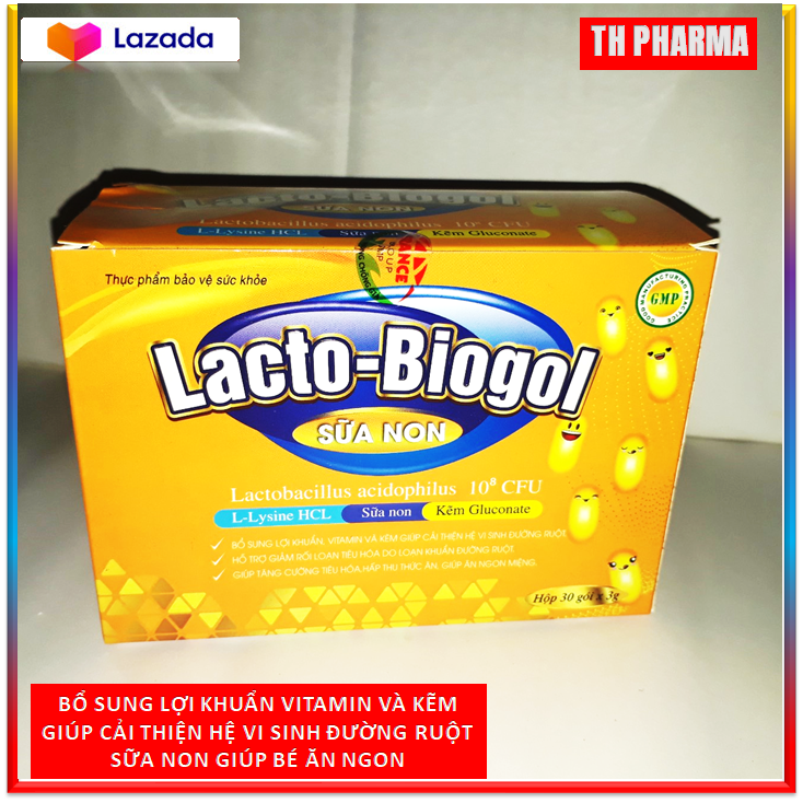 Cốm vi sinh Lacto Biogol Sữa Non giúp bé ăn ngon, giảm rối loạn tiêu hóa