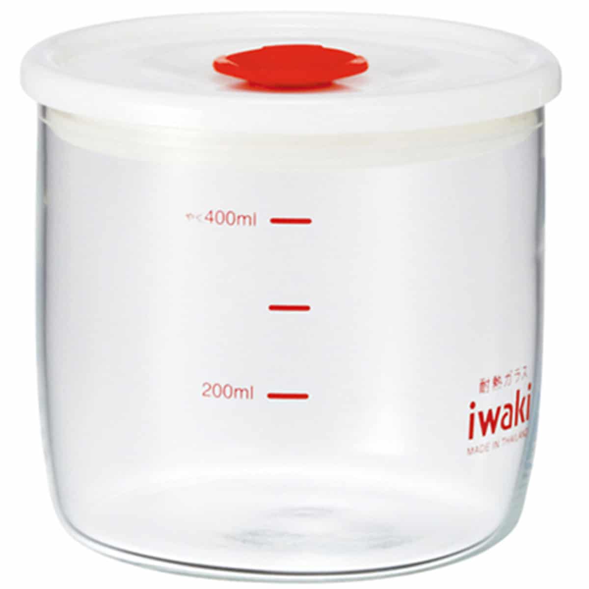Hộp Thủy Tinh Chịu Nhiệt Nắp Hít Hơi iwaki KT7014MP-R Dung Tích 400 ML