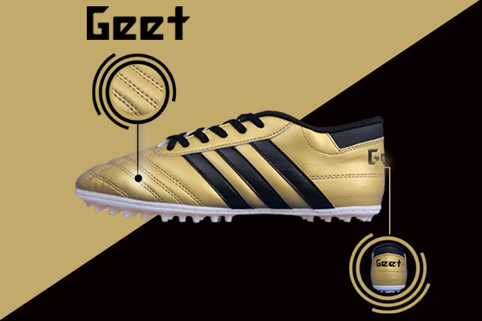 Giày bóng đá 3 sọc geet size 36 đến 43 phiên bản màu tối.