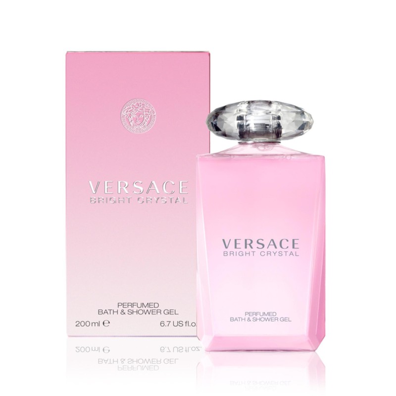 Gel tắm hương nước hoa Ver.sace Bright Crystal Perfumed Bath & Shower Gel chai 200ml của Italia