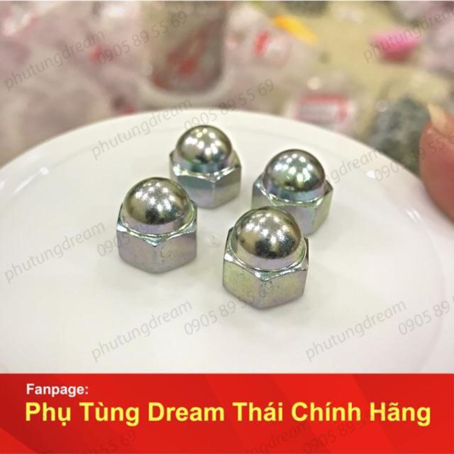 Combo bộ 4 ốc phuộc sau xe Dream Wave - Honda Nhật Bản