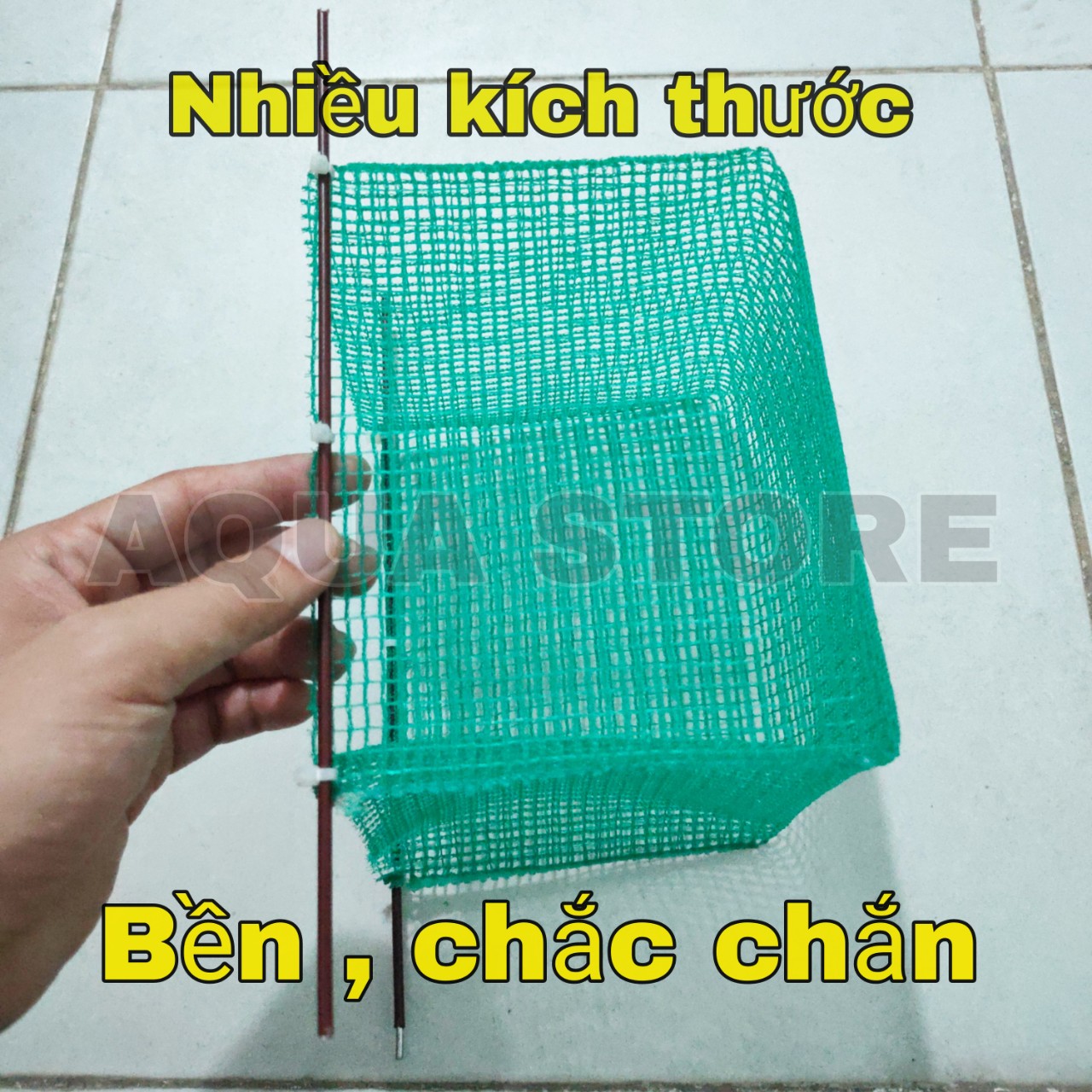 Lồng đẻ lưới 3,5 li bảo vệ cá con 7 màu guppy cá cảnh