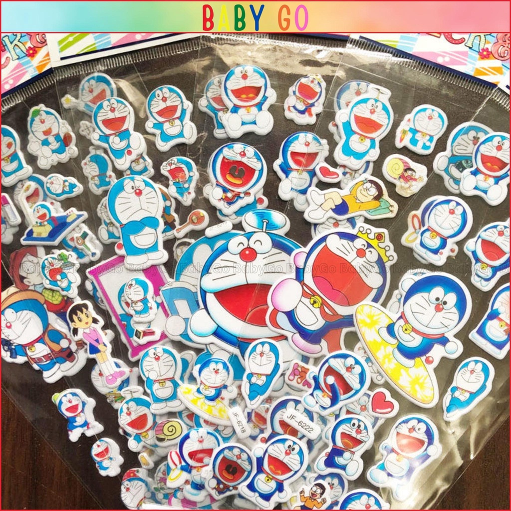 Hình dán cute, sticker anime trang trí sổ giá rẻ các nhân vật hoạt hình dễ thương