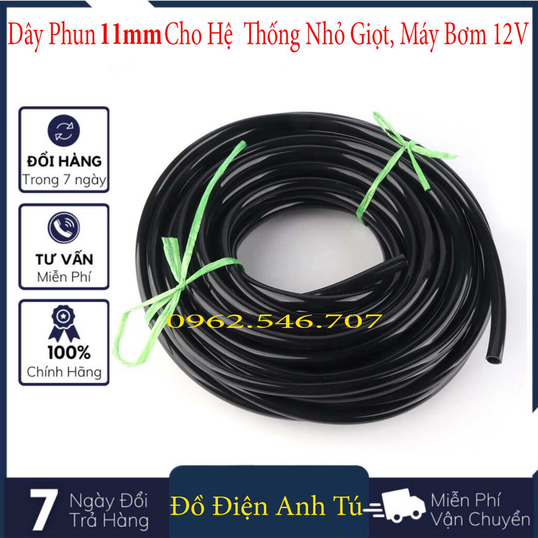 Combo ống nước phi 12mm dùng cho máy bơm mini, máy rửa xe mini 12v
