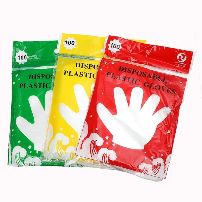Set 100 chiếc găng tay nilon nhuộm tóc, nấu nướng, găng tay