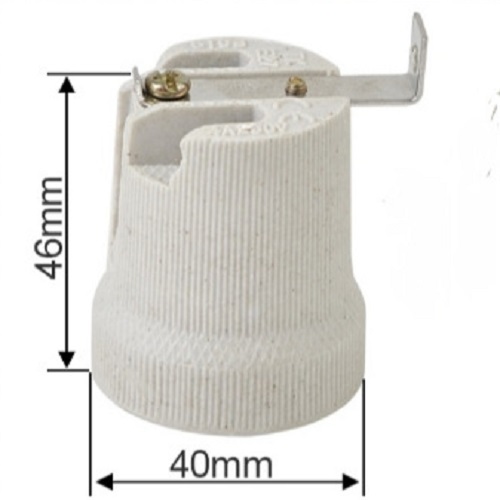 Đui đèn sứ miệng vặn E27 - Đuôi đèn chịu nhiệt chống cháy an toàn