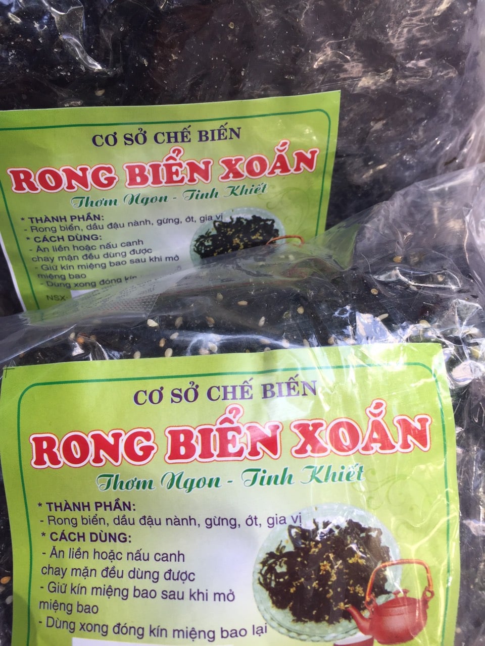 Rong biển xoắn ăn liền đà