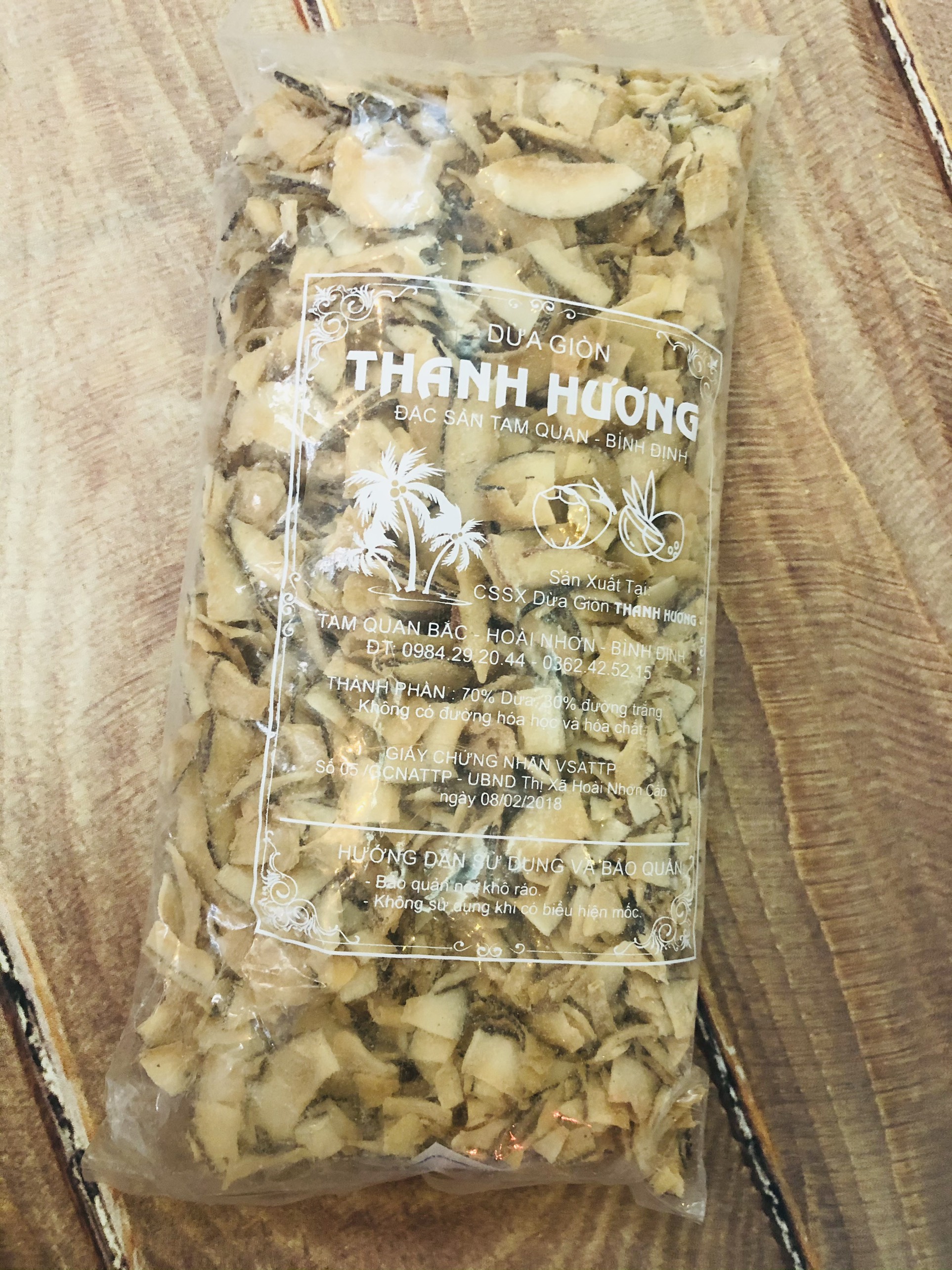 1kg dừa sấy giòn hàng loại 1