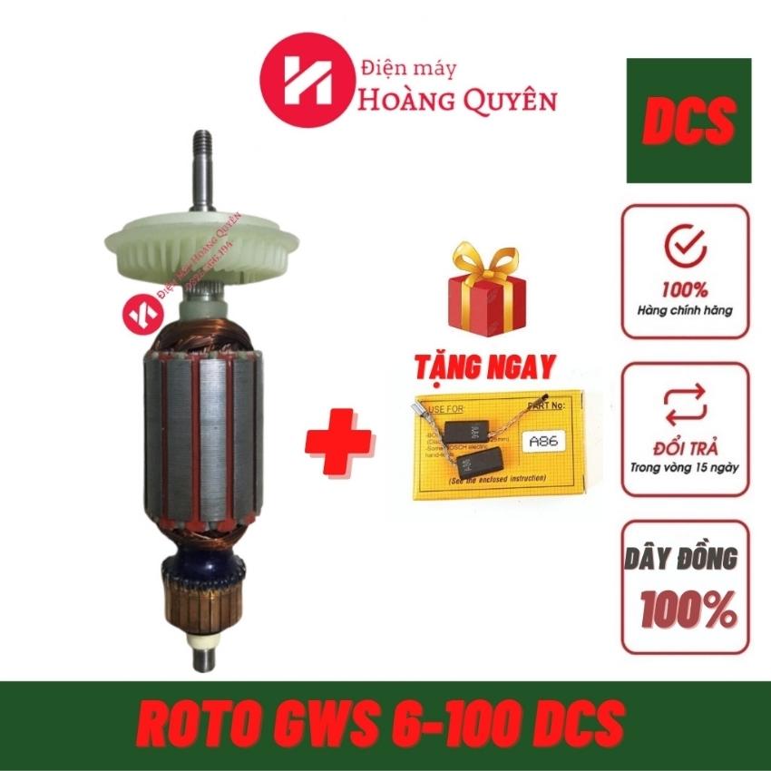 Roto máy mài 6-100 dcs, ruột máy mài cầm tay 100% dây đồng - tặng chổi than