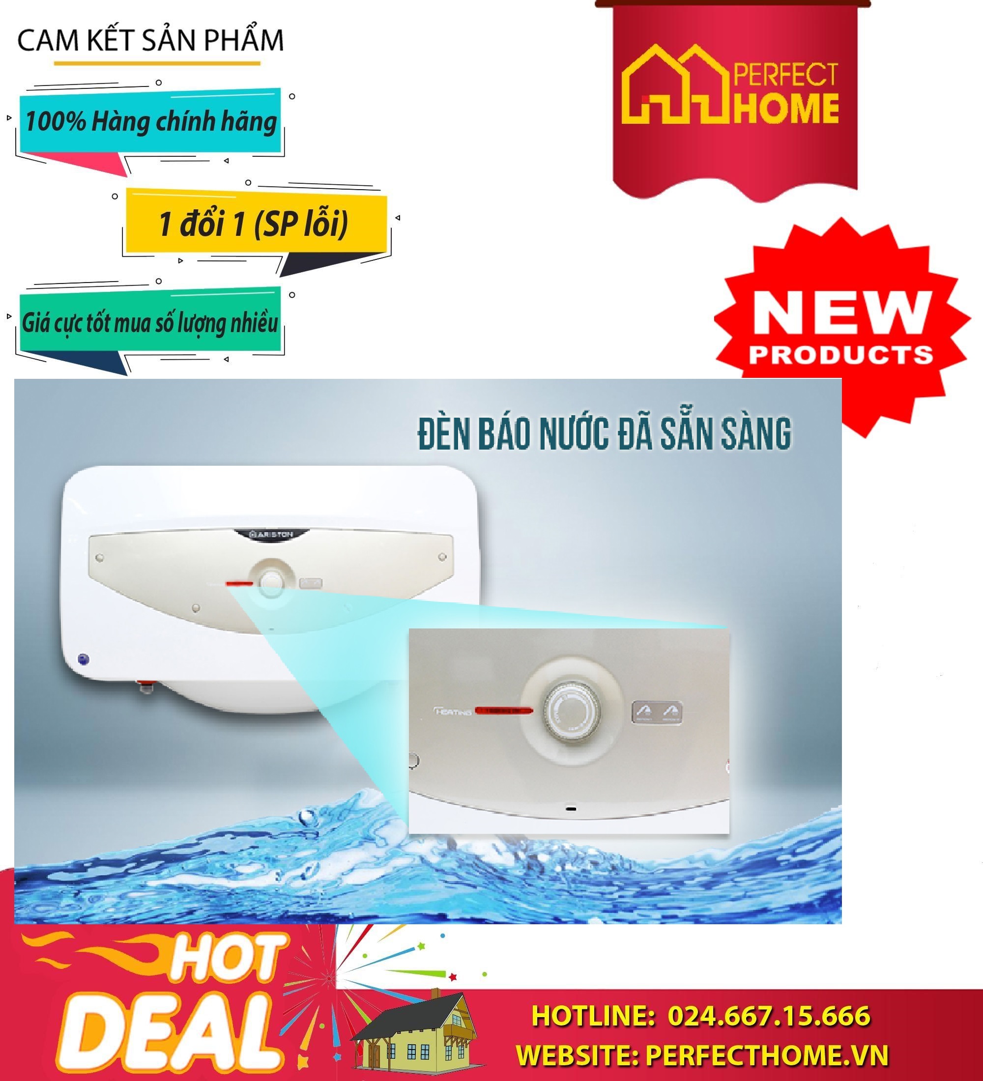 Bình tắm ariston sle 30qh 2.5 fe, bình ngang
