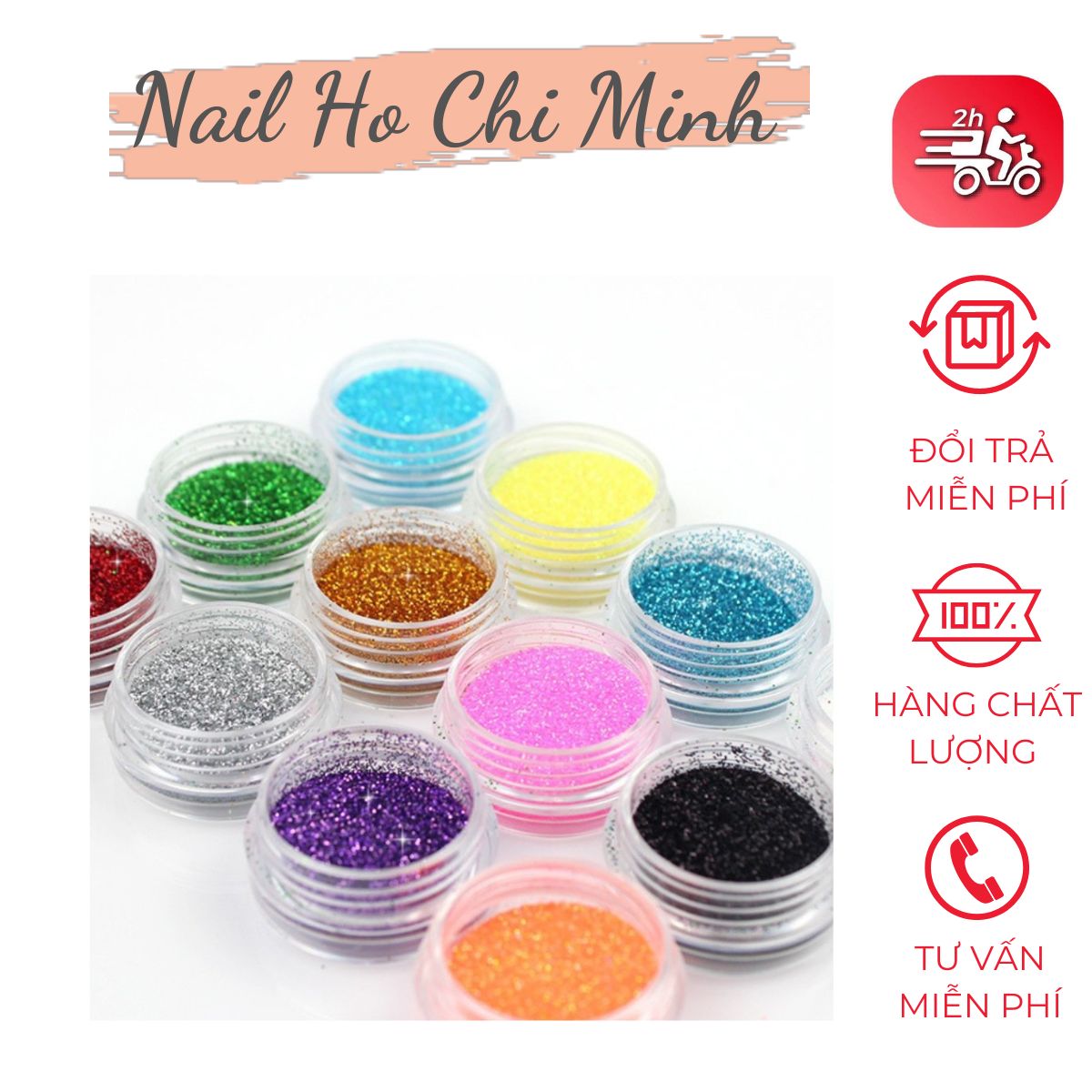 [HCM]Set nhũ rắc kim tuyến - set 12 màu đang hot nhất hiện nay