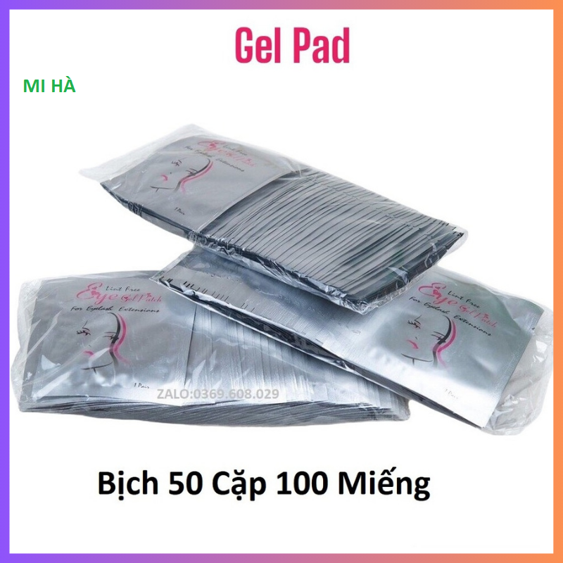 Gel Pad Dán Mi Dưới 1 Túi 50 Cặp 100 Miếng Miếng_Pad Dán Mi Hình Cô Gái_Gel Pad Dán Mi_Dụng Cụ Nối Mi_Phụ Liệu Mi Hà